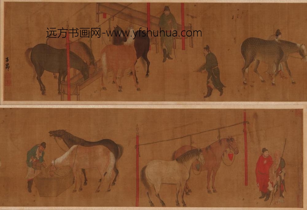 赵孟俯_奚官牧马图