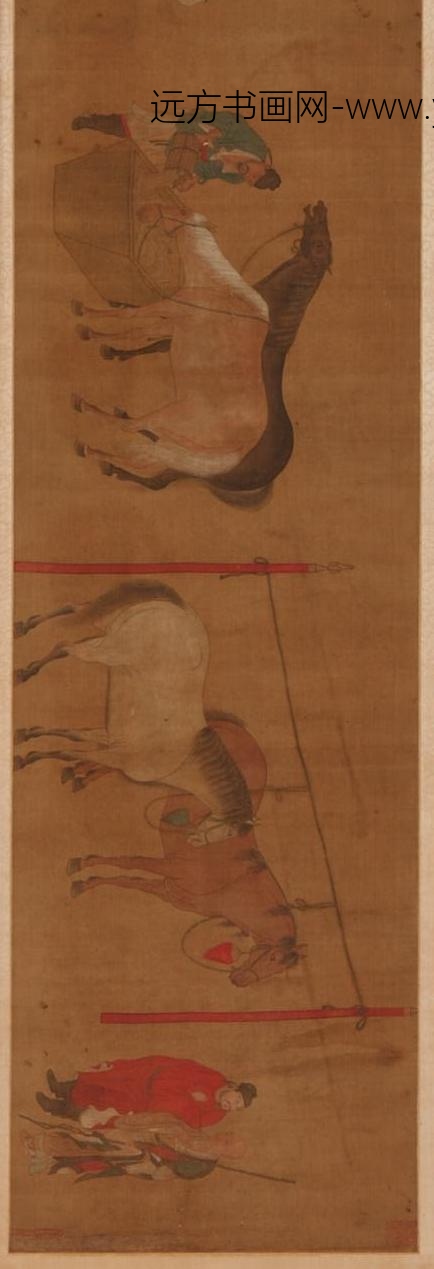 赵孟俯_奚官牧马图_