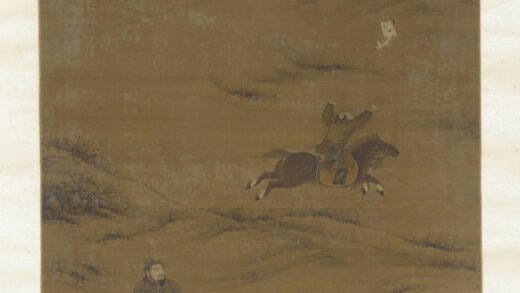 赵孟俯 射鹘猎雁骑猎图.jpg