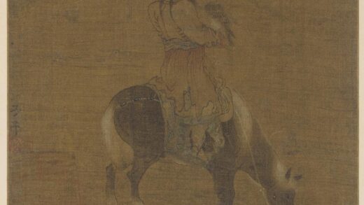 赵孟俯 携鹰番骑图.jpg