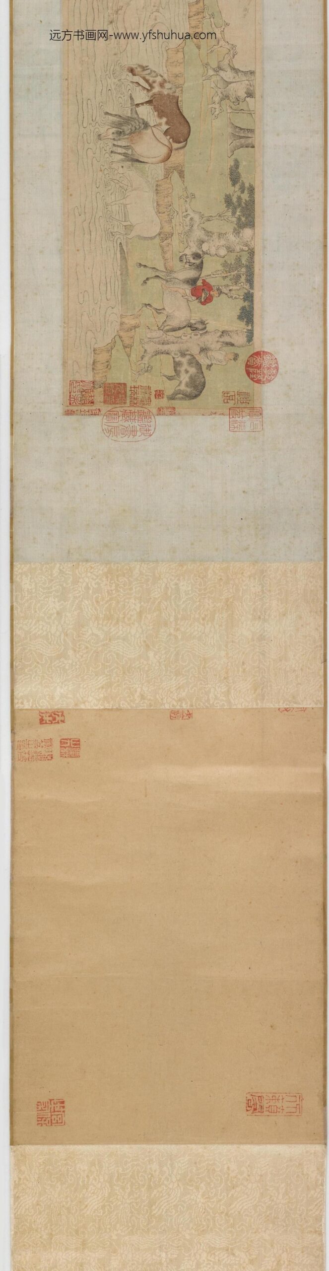 赵孟俯_浴马图(全卷）_