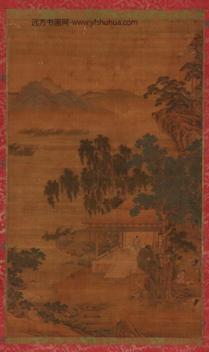 赵雍 江景山水册 高树亭中高士图.jpg