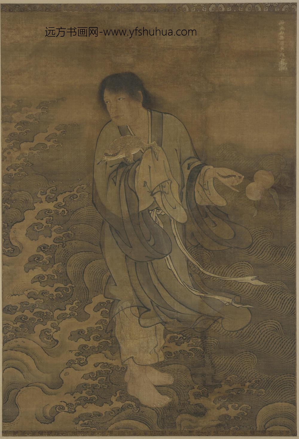 赵麒_刘海渡海图卷