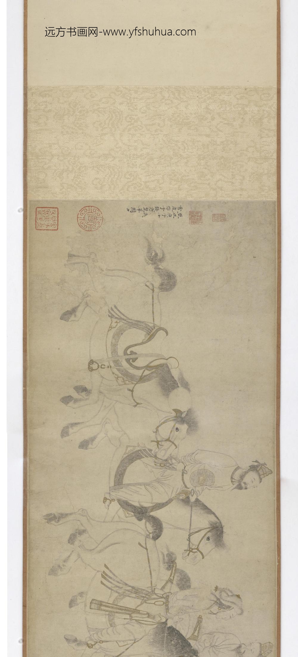 赵麟_番骑图卷_