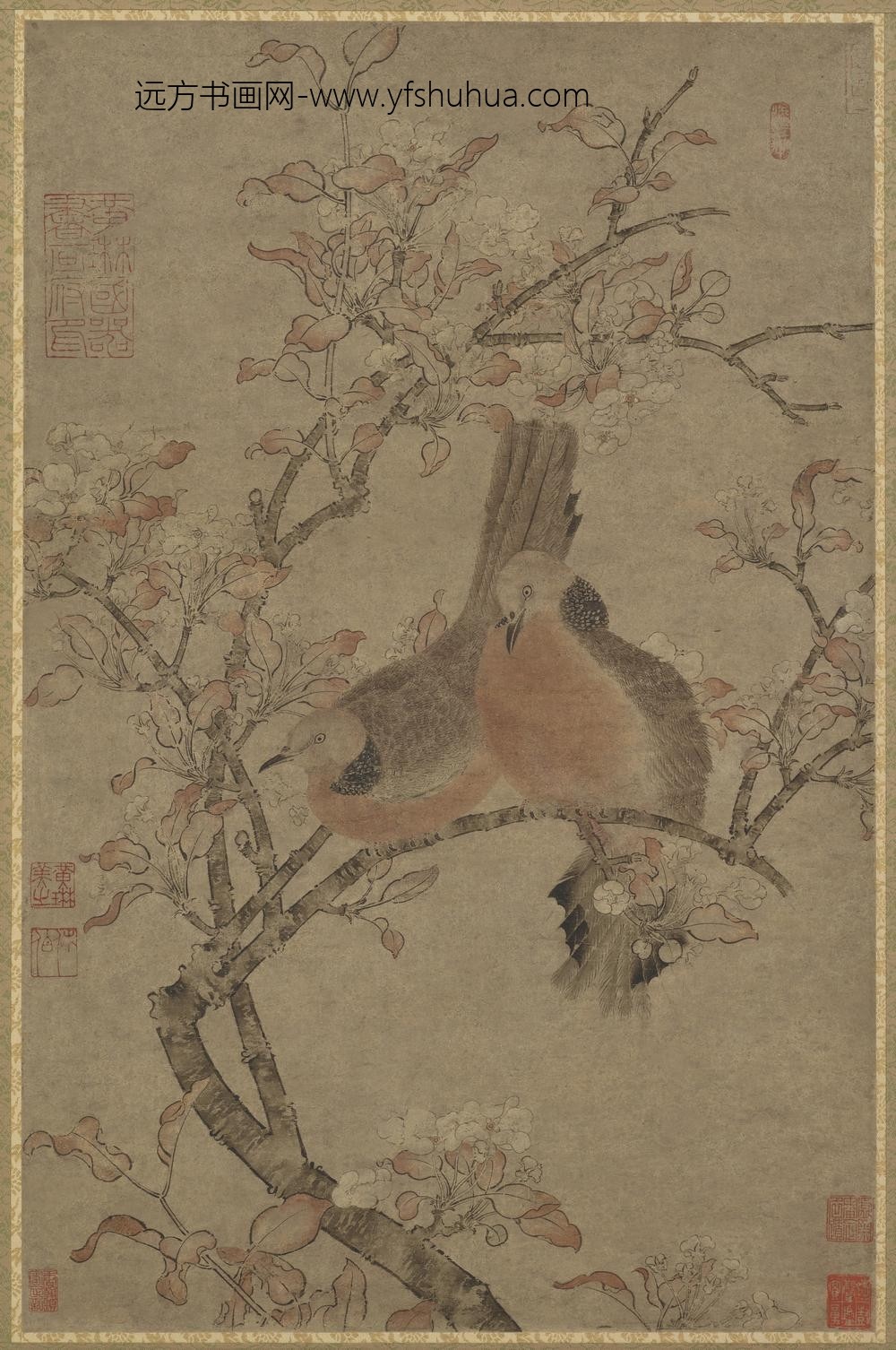 边鸾_黎华鸽子图_