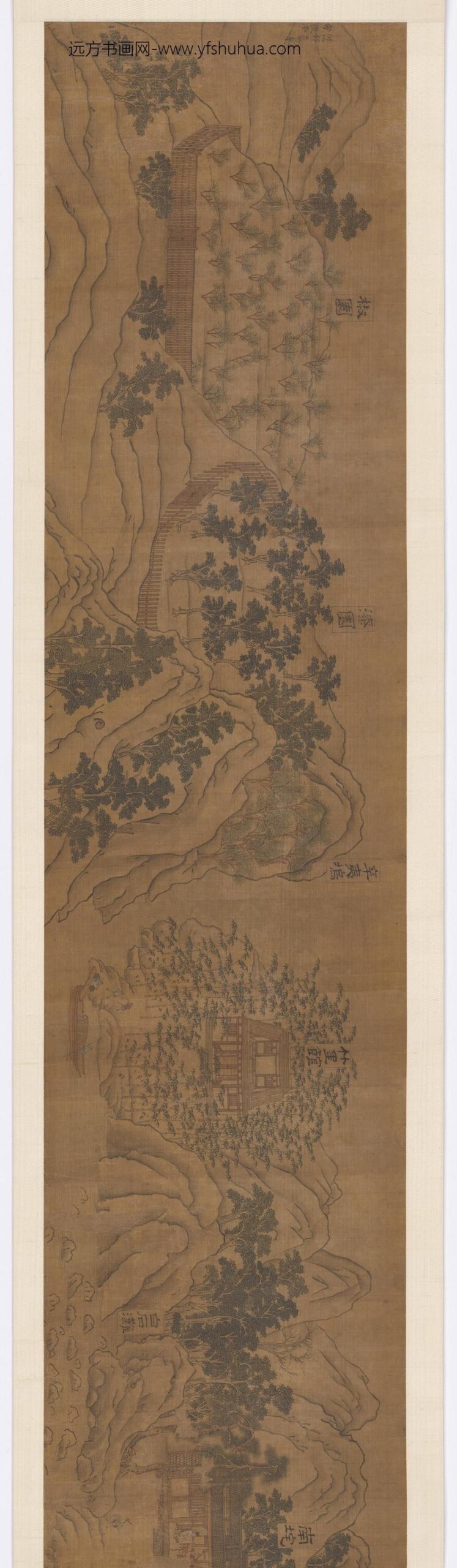 郭忠恕_摹王维辋川图卷_