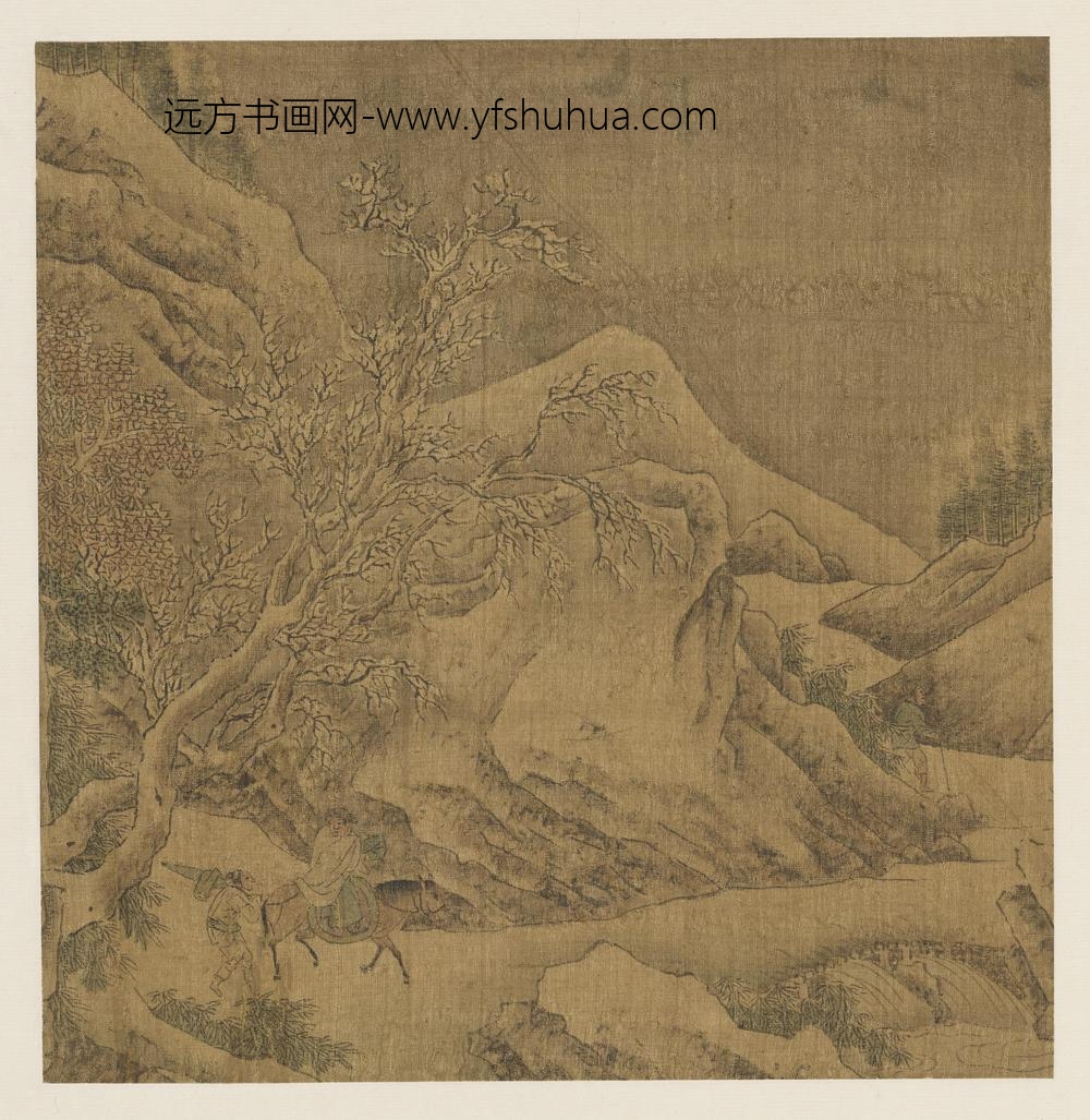 郭熙_寒江行旅过桥图