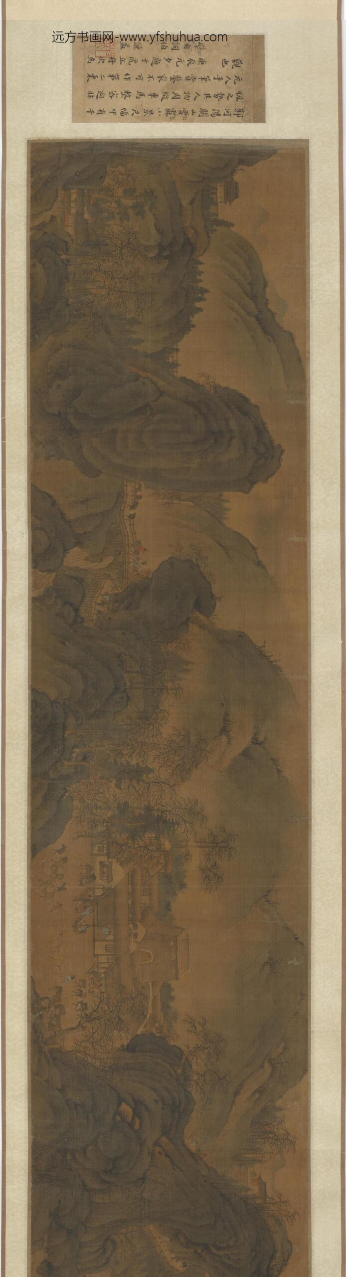 郭熙_巫山栈道图卷_