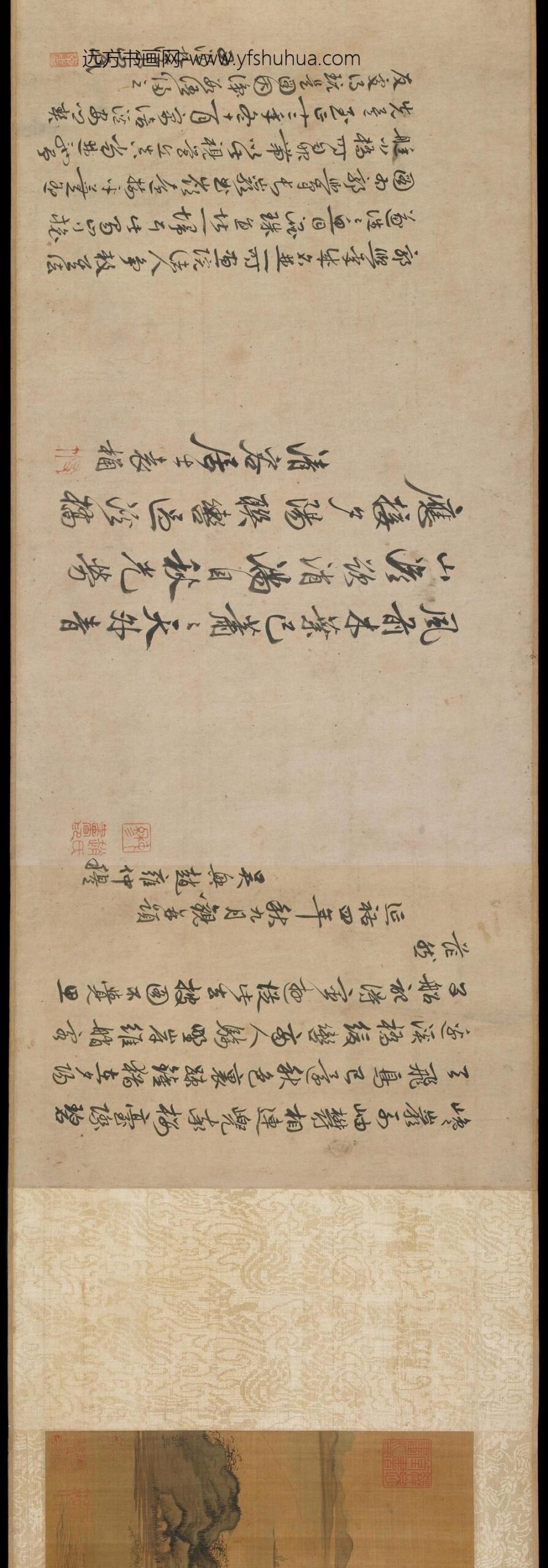 郭熙_溪山行旅图卷_