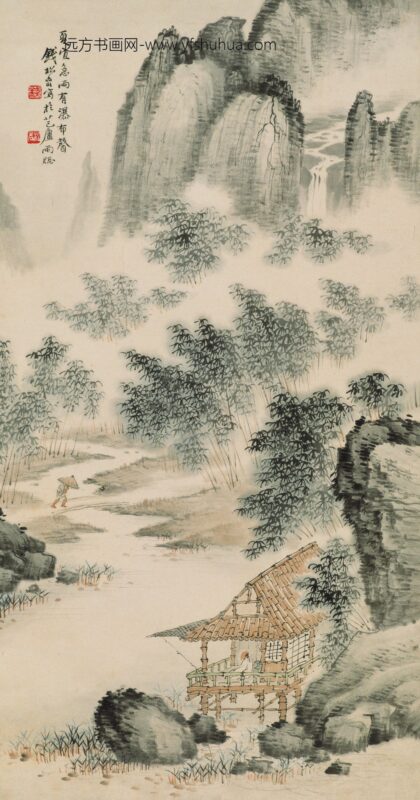 钱松壑 山水图.jpg