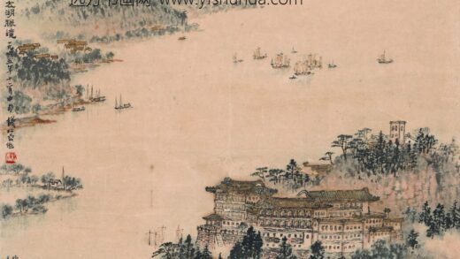 钱松岩 太湖胜景图轴.jpg