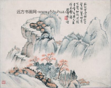 钱松岩 青嶂合幽图轴.jpg