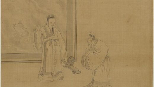 钱选 二士立龙屏图.jpg