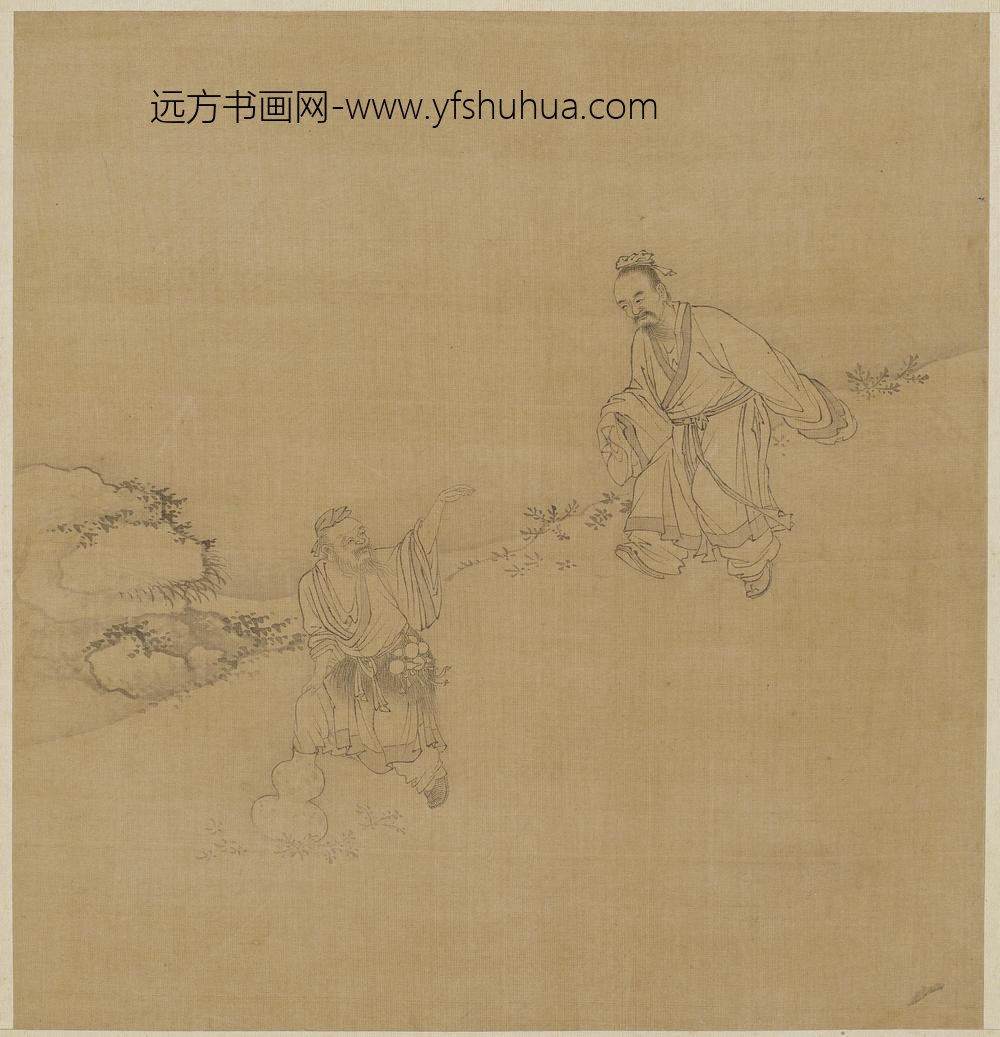 钱选_仙人隐壶图
