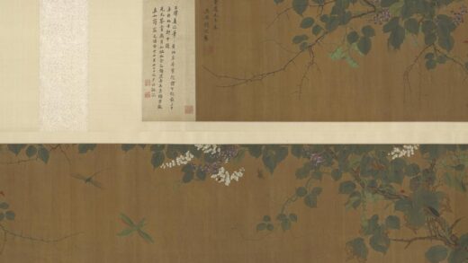 钱选 写生花卉虫鸟图卷.jpg
