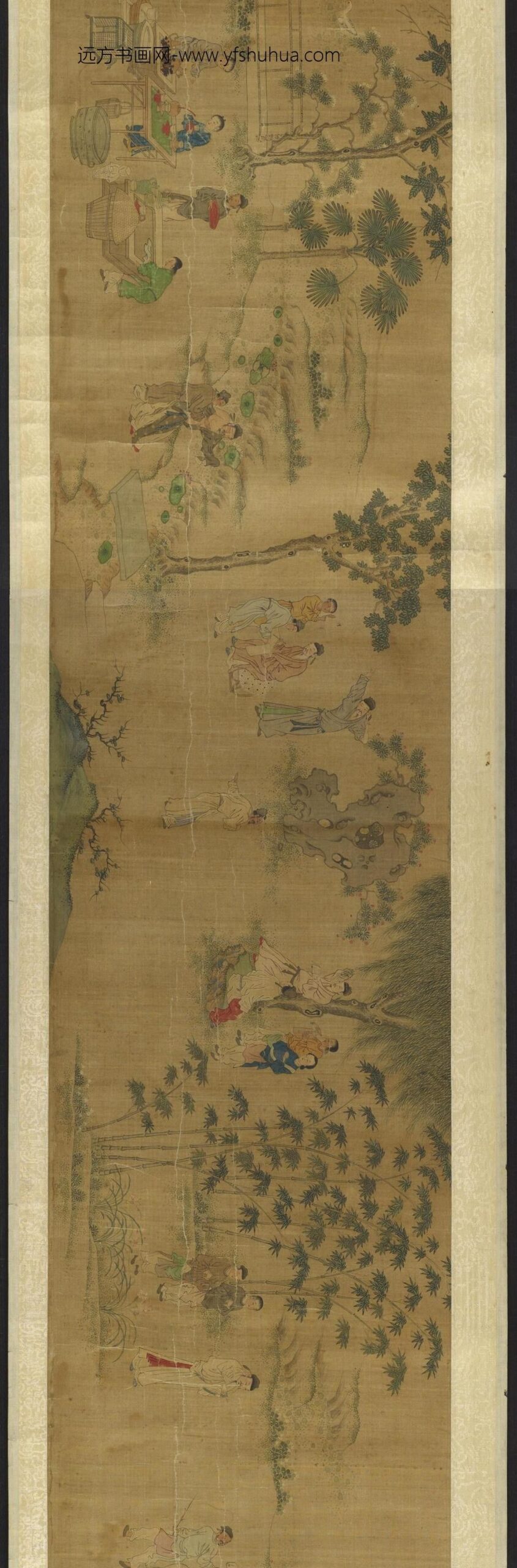 钱选_十八学士文会图_