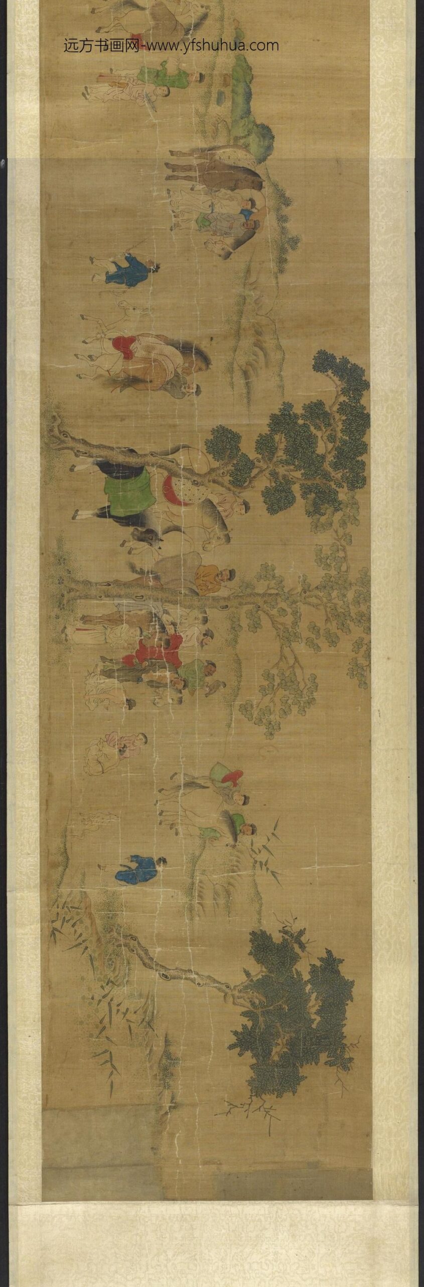 钱选_十八学士文会图_
