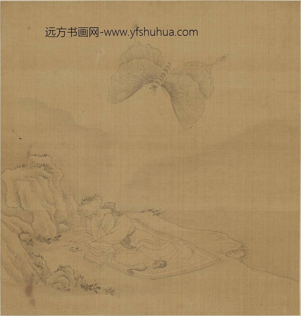 钱选_庄周梦蝶图