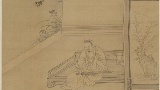 钱选 抱剑坐像图.jpg