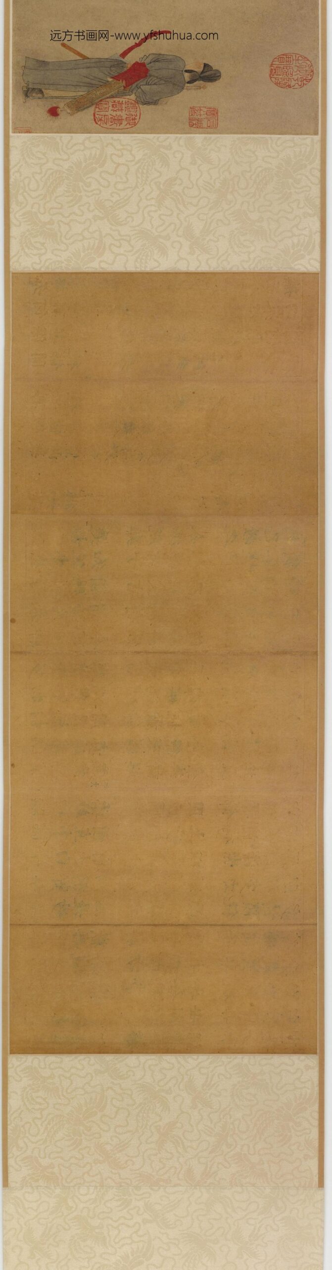 钱选_杨妃上马图卷_
