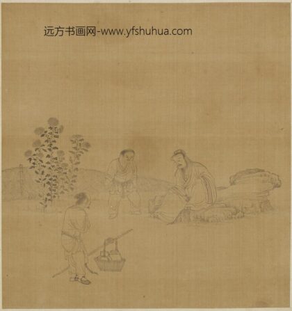 钱选 渊明采菊图.jpg