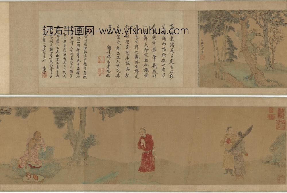 钱选_石勒礼佛图