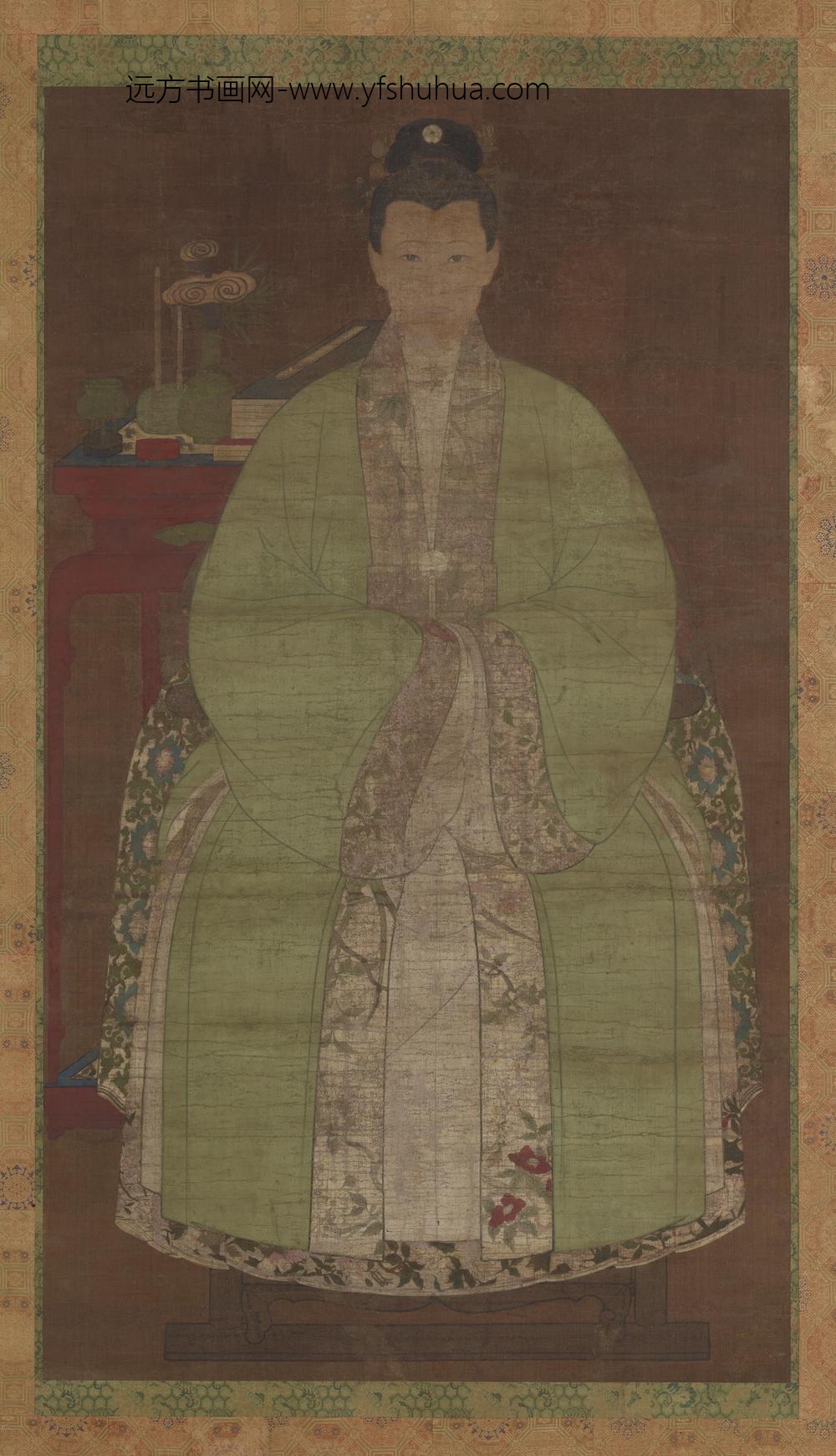 阎立本_翠衣仕女图