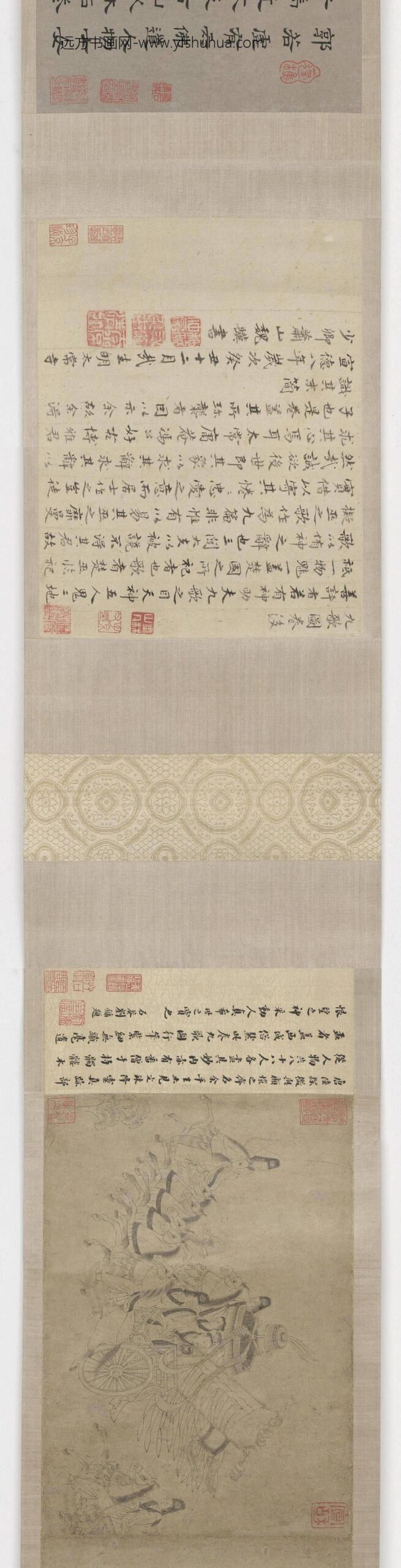 陆探微_九哥图卷_