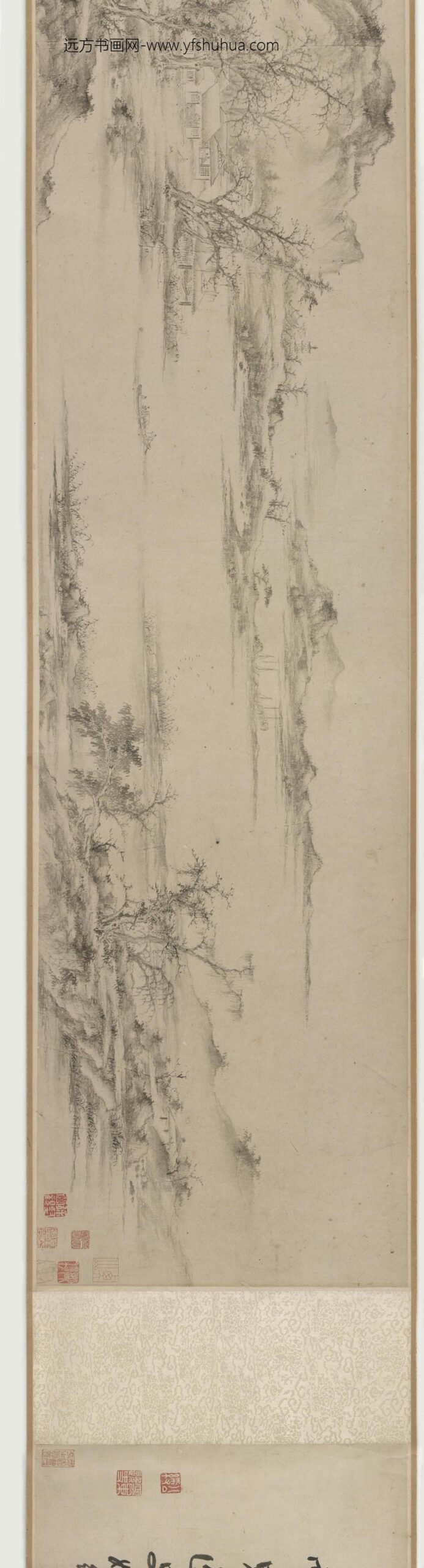 陆远_溪山无尽图卷_