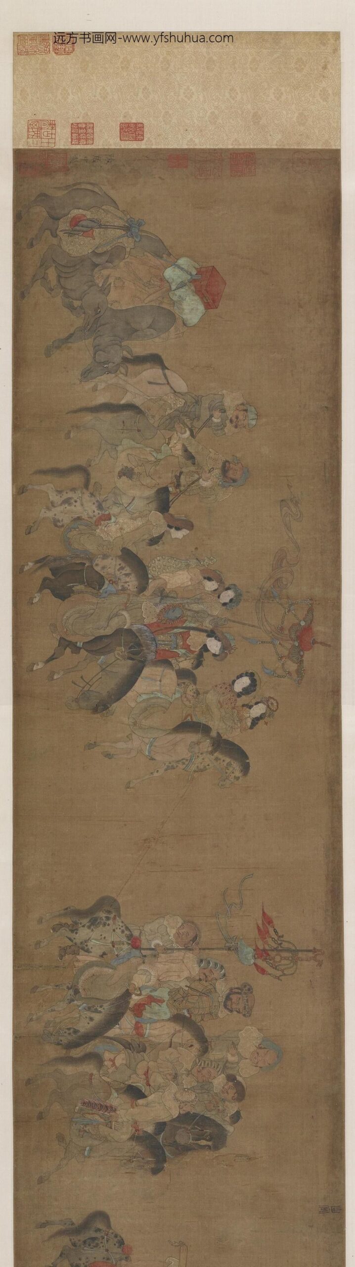 陈居中_文姬归汉图卷_