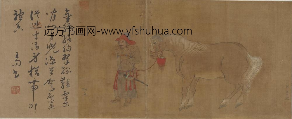 陈居中_武夫牵马图