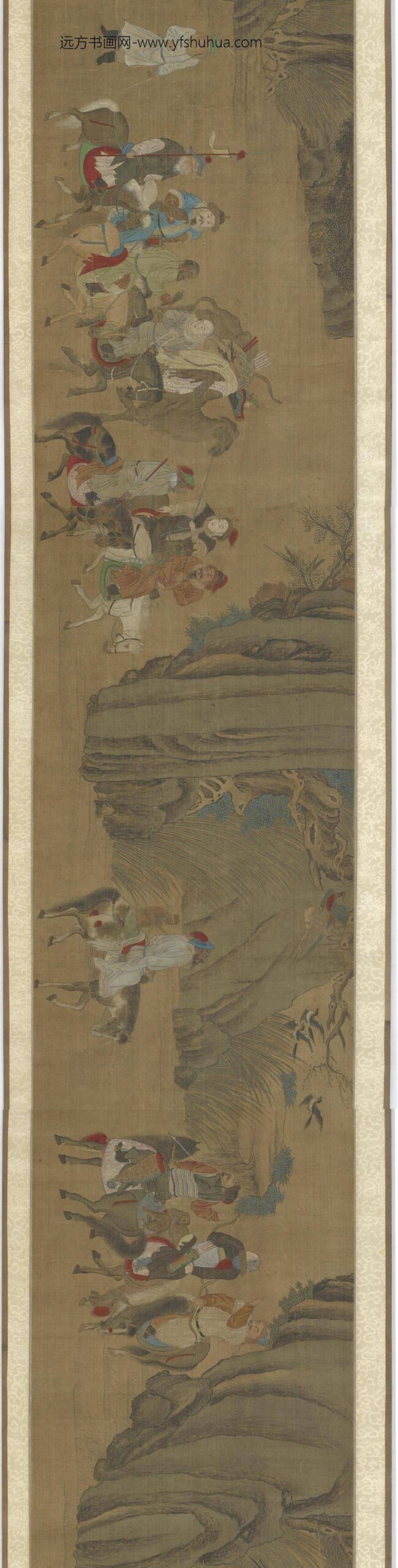 陈居中_胡人猎骑图卷_