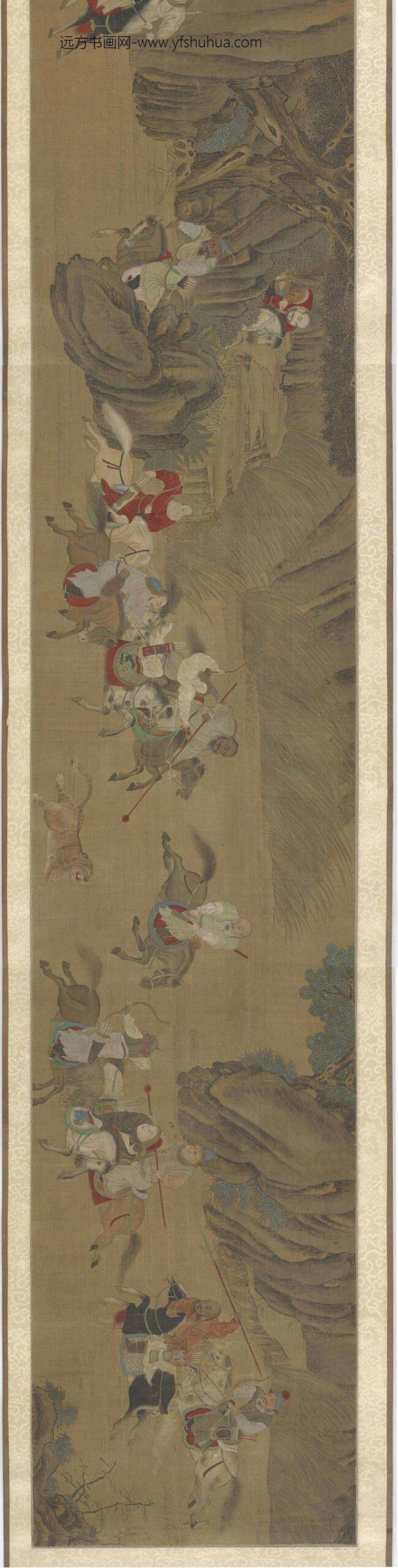 陈居中_胡人猎骑图卷_