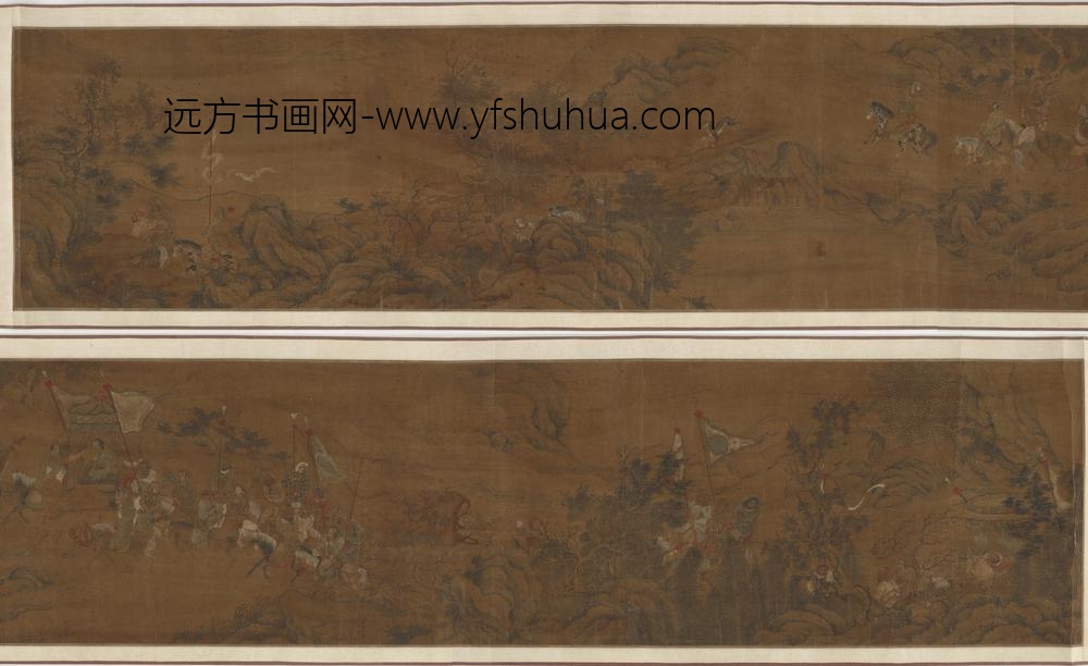 陈居中_蔡文姬归汉图卷（人物手卷）