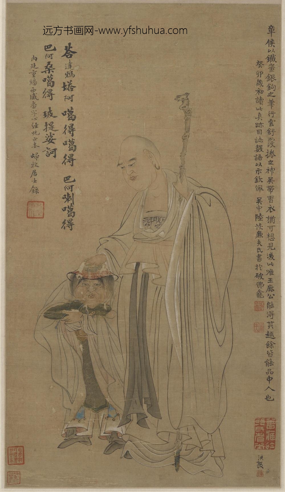 陈洪绶_菩萨摩顶图