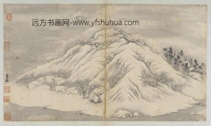 陈淳（道复） 寒林雪月山居图.jpg