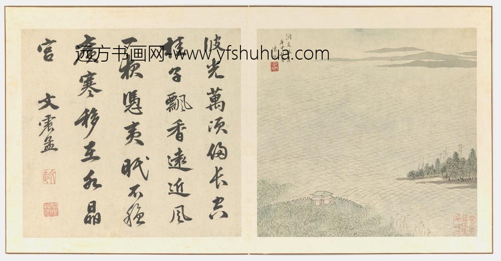 陈焕_潇湘八景图册-洞庭秋月图