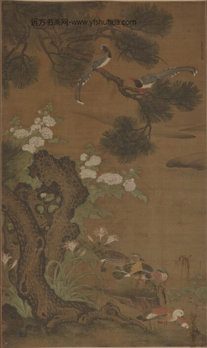 陈琳 松鹊鸭葵图（仿）.jpg