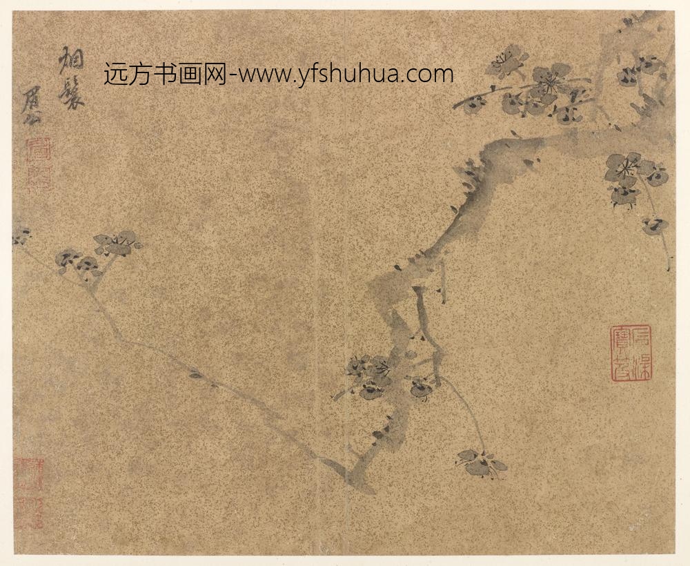 陈继儒_折枝梅花图
