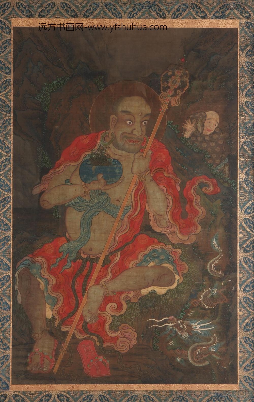 降龙罗汉侍从图