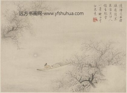 顾逵 仿恽寿平冬江月色图.jpg