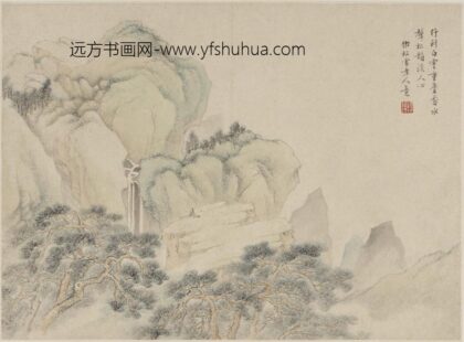 顾逵 仿赵孟頫白云松涛图.jpg