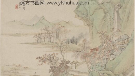 顾逵 仿陆治青山红树图.jpg