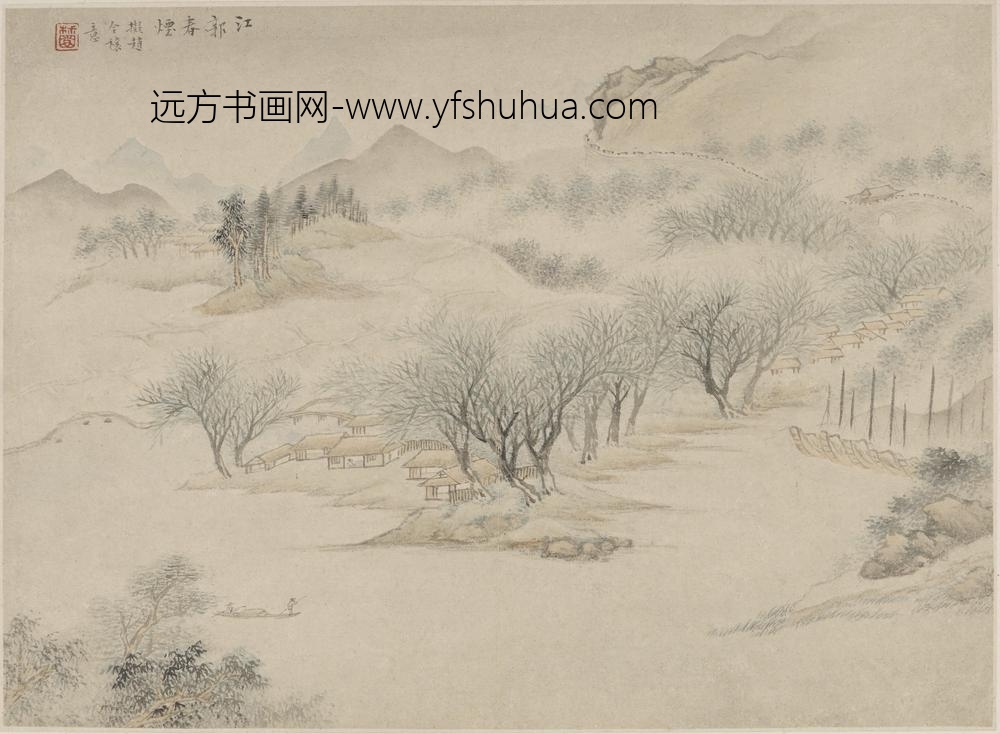顾逵_江郭春烟图