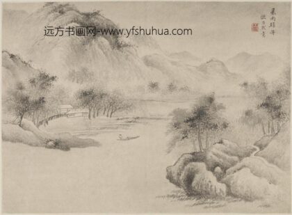 顾逵 风雨归舟图.jpg