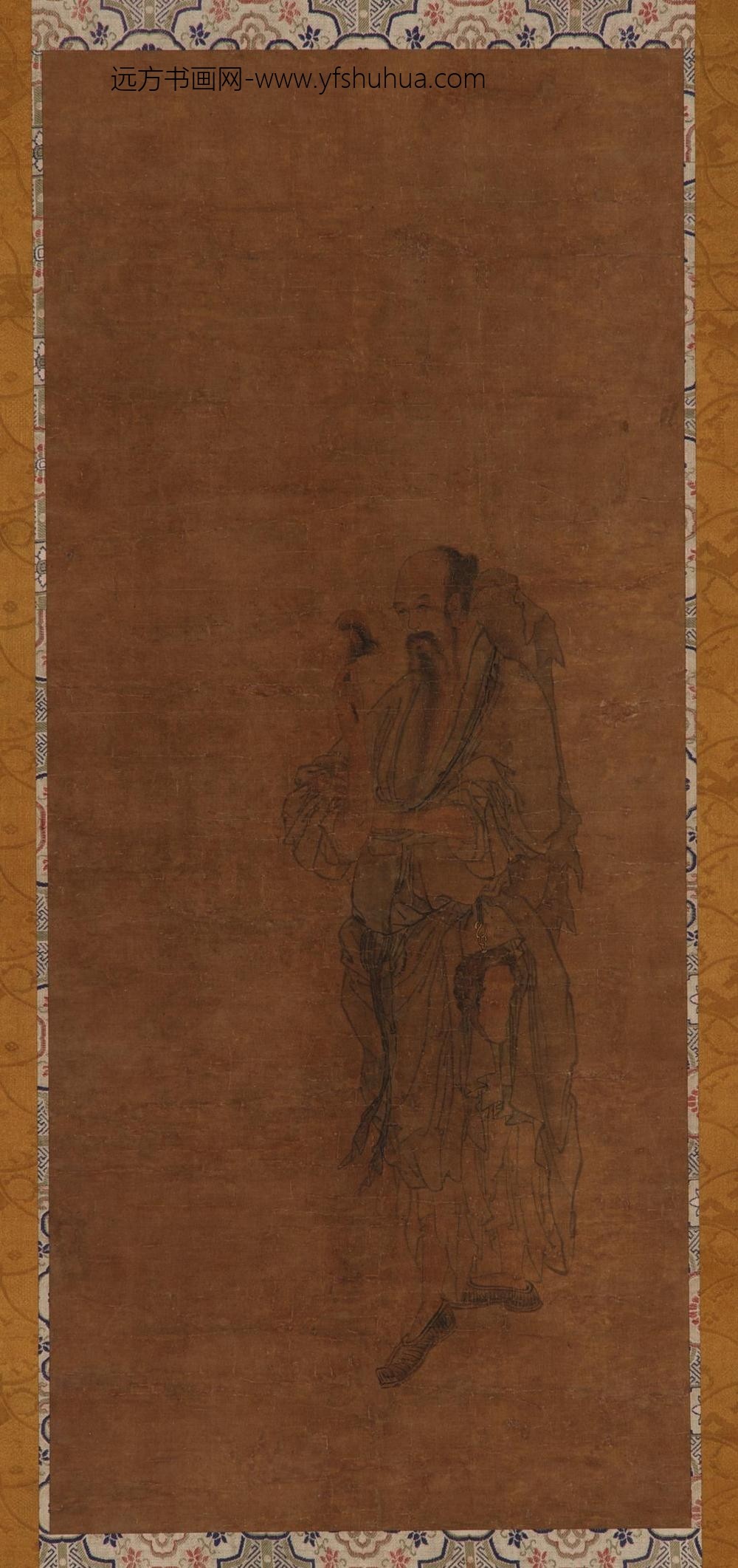 颜德谦_捧芝立士图
