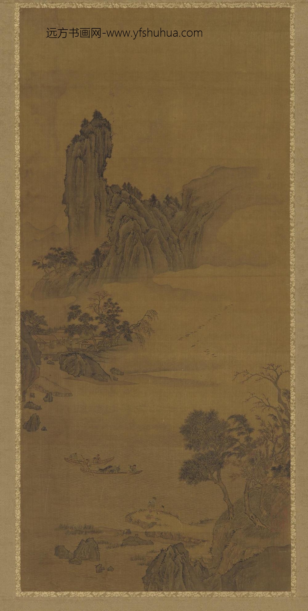 马麟_渡口山水图