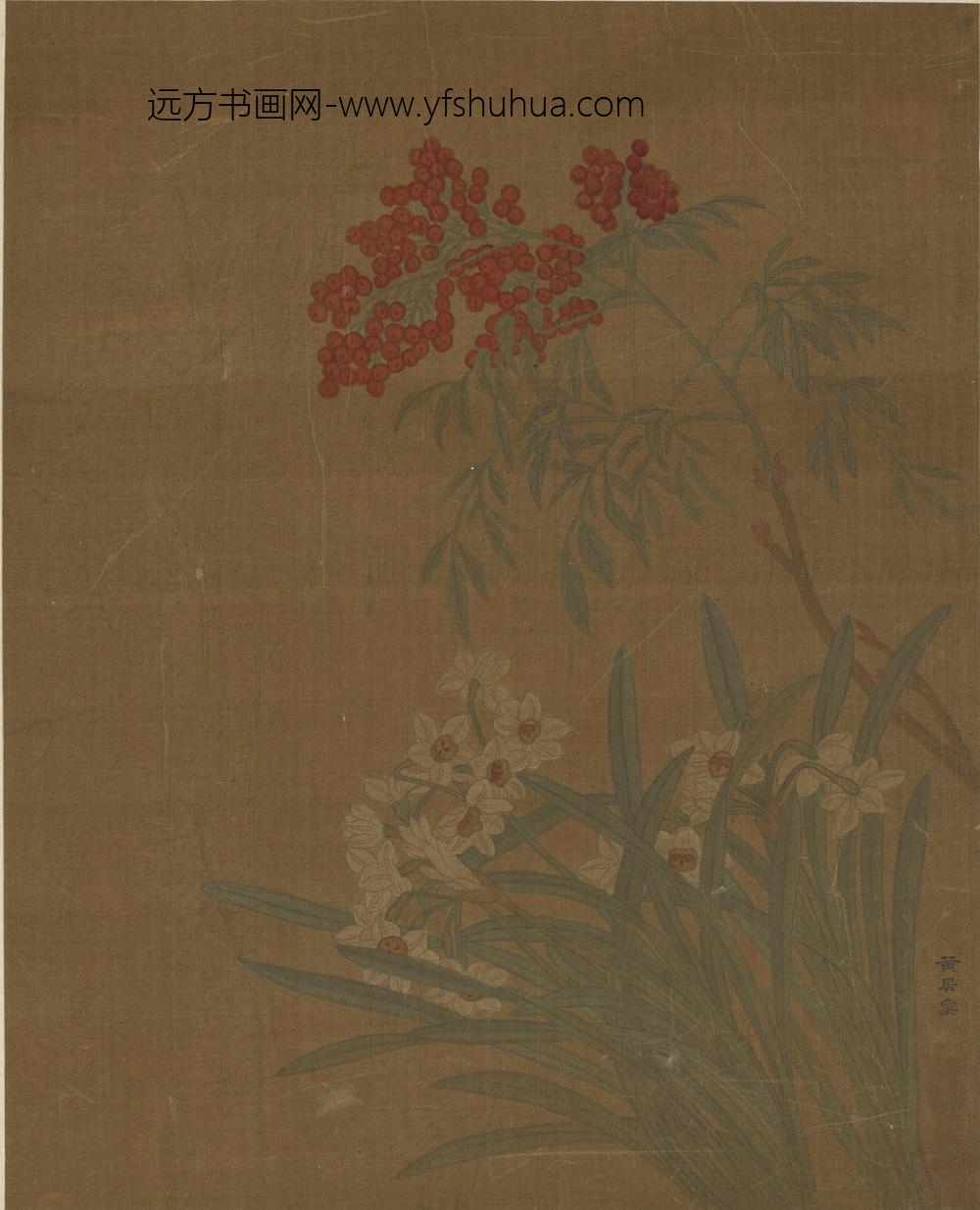 黄居寀_花卉图册八开_