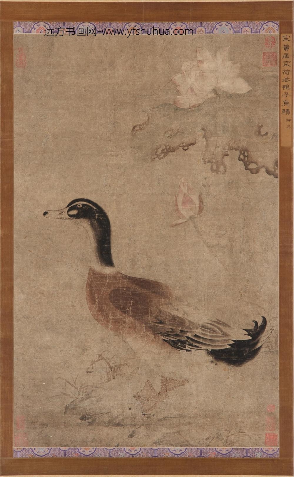 黄居寀_荷花鸭子图