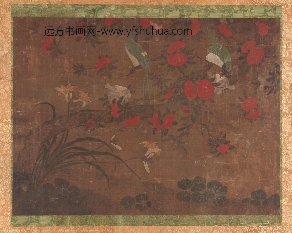 黄居寀_鹦鹉啄榴图